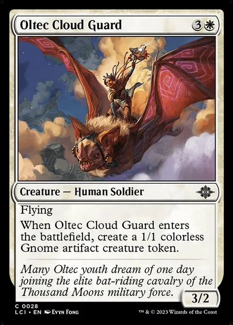 Oltec Cloud Guard, card 28 from The Lost Caverns of Ixalan