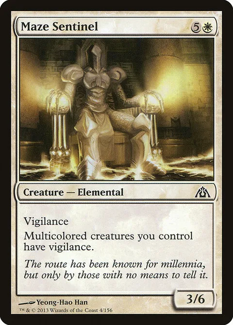 Maze Sentinel, card 4 from Dragon's Maze