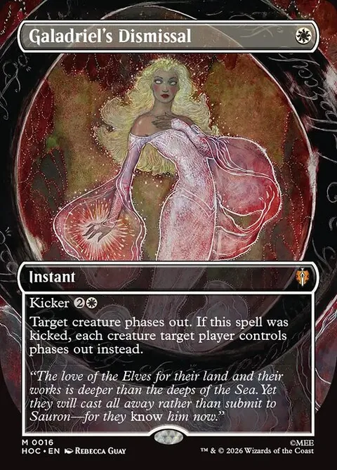 Galadriel's Dismissal, card 16 from The Hobbit Eternal