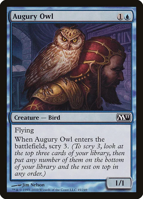 Augury Owl, card 45 from Magic 2011