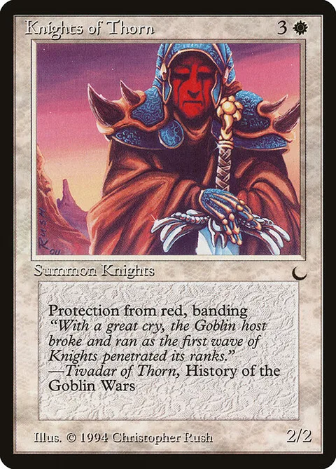 Knights of Thorn, card 11 from The Dark