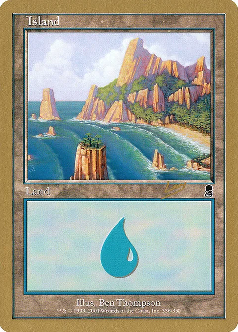 Island, carte rl336b de World Championship Decks 2002