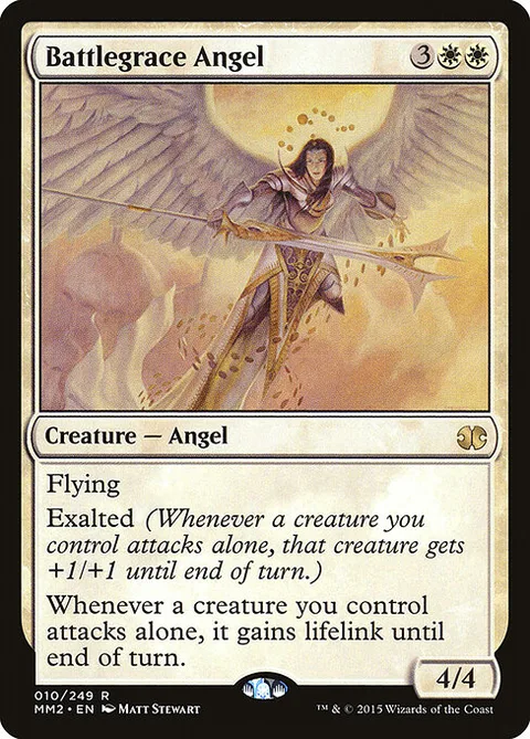 Battlegrace Angel, card 10 from Modern Masters 2015