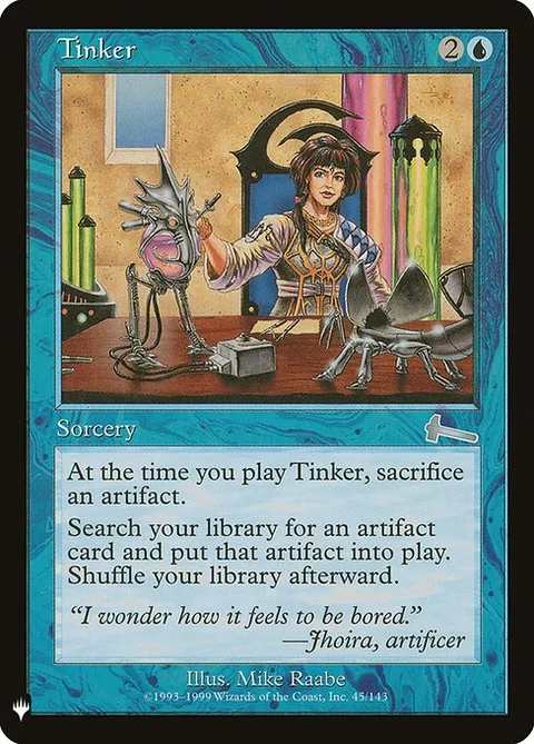 Tinker, carte ULG-45 de The List