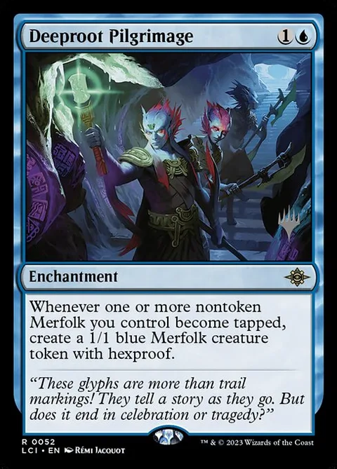 Deeproot Pilgrimage, card 52p from The Lost Caverns of Ixalan Promos