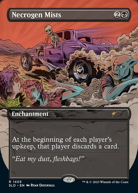 Necrogen Mists, card 1405 from Secret Lair Drop