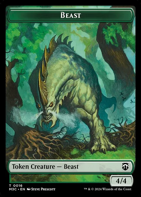 Beast, card 16 from Modern Horizons 3 Commander Tokens