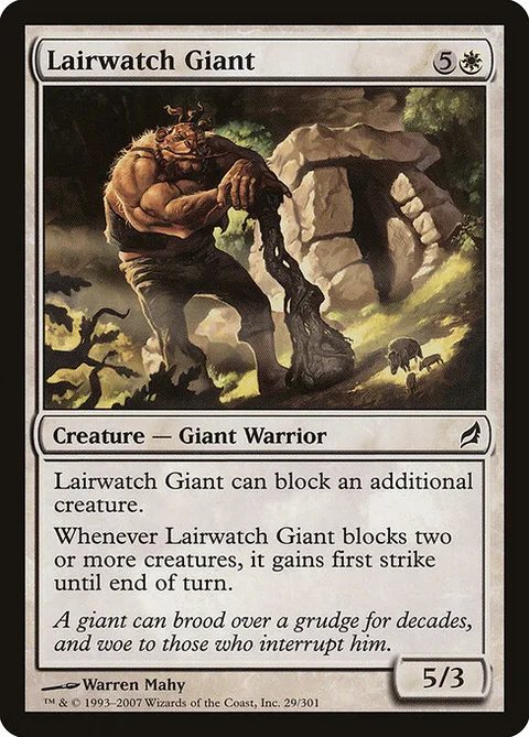 Lairwatch Giant, card 29 from Lorwyn