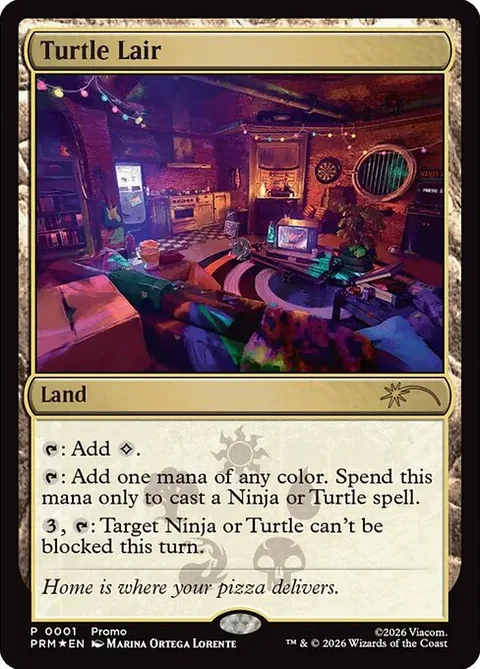 Turtle Lair, card 2026-12 from Media and Collaboration Promos