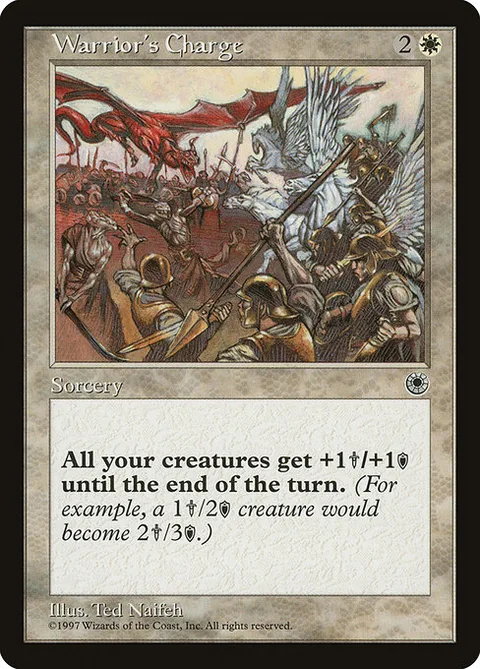 Warrior's Charge, card 38† from Portal