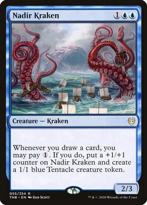 Nadir Kraken, card 55p from Theros Beyond Death Promos