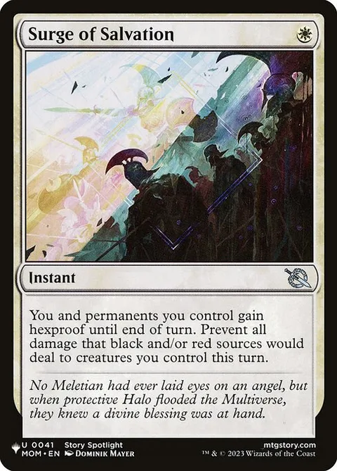 Surge of Salvation, card MOM-41 from The List