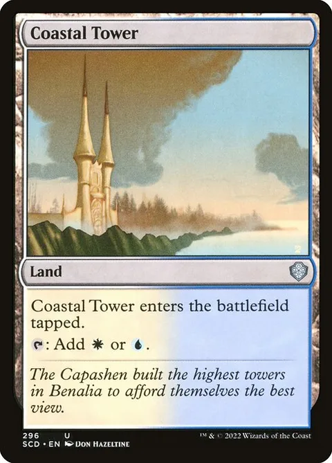 Coastal Tower, card 296 from Starter Commander Decks