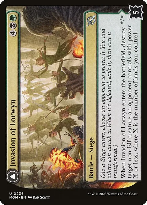 Invasion of Lorwyn // Winnowing Forces, card 236 from March of the Machine