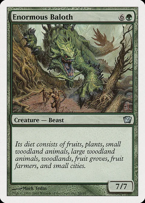 Enormous Baloth, carte S9 de Ninth Edition
