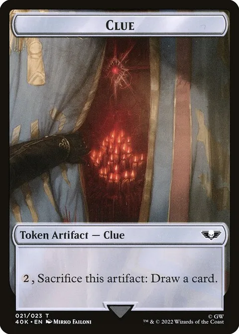 Clue, card 21 from Warhammer 40,000 Tokens