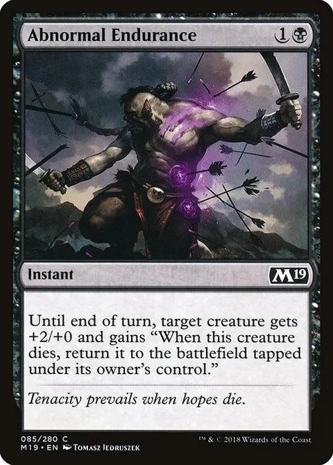 Abnormal Endurance, carte 85 de Core Set 2019