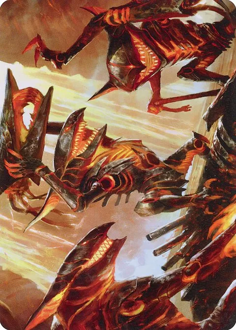 Gleeful Demolition // Gleeful Demolition, card 28 from Phyrexia: All Will Be One Art Series