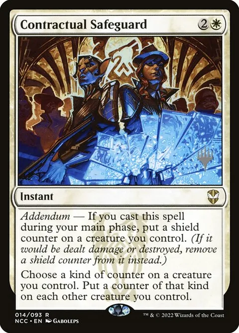 Contractual Safeguard, card 14p from New Capenna Commander Promos