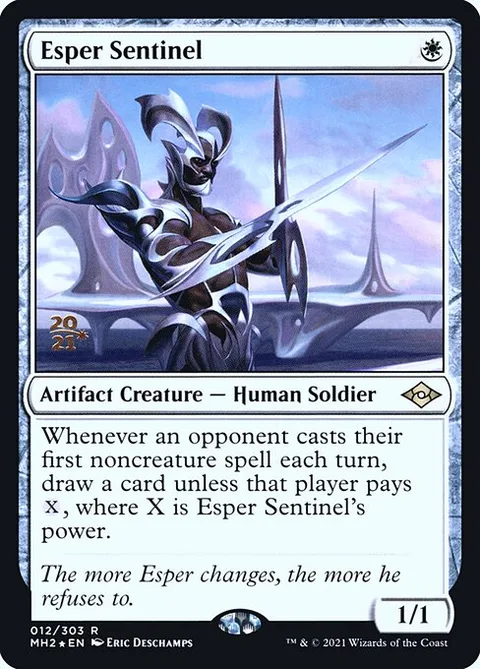 Esper Sentinel, card 12s from Modern Horizons 2 Promos