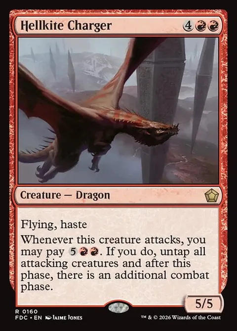 Hellkite Charger, card 160 from Foundations Commander