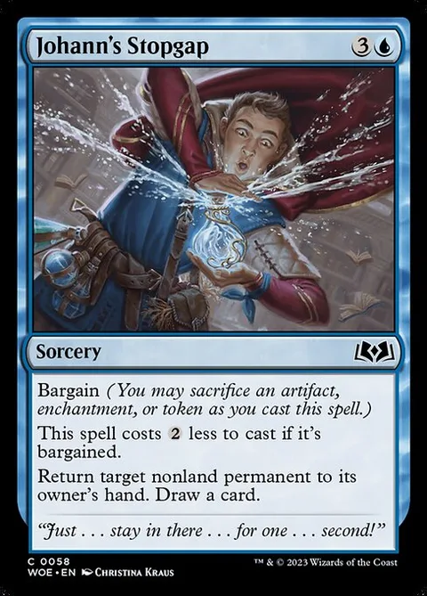 Johann's Stopgap, card 58 from Wilds of Eldraine