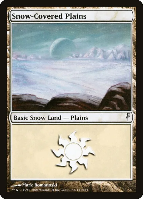 Snow-Covered Plains, card 151 from Coldsnap