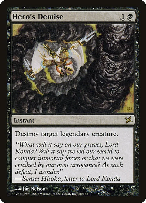 Hero's Demise, carte 68 de Betrayers of Kamigawa