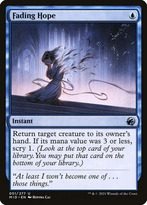Fading Hope, carte 51 de Innistrad: Midnight Hunt