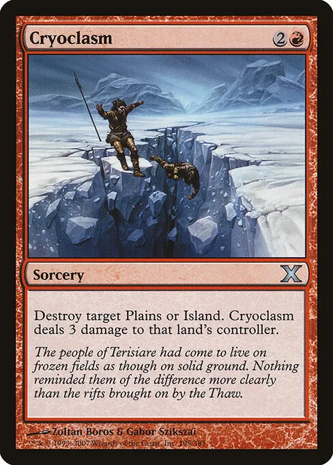 Cryoclasm, card 195 from Tenth Edition