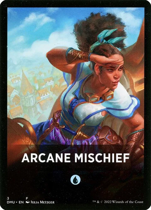 Arcane Mischief, card 3 from Dominaria United Jumpstart Front Cards