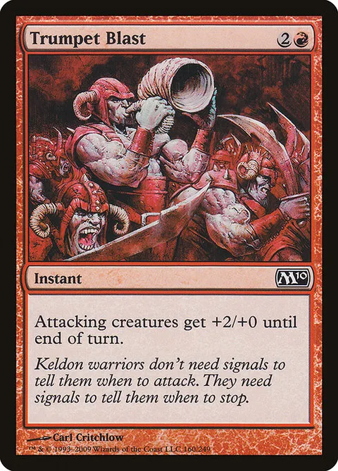 Trumpet Blast, card 160 from Magic 2010