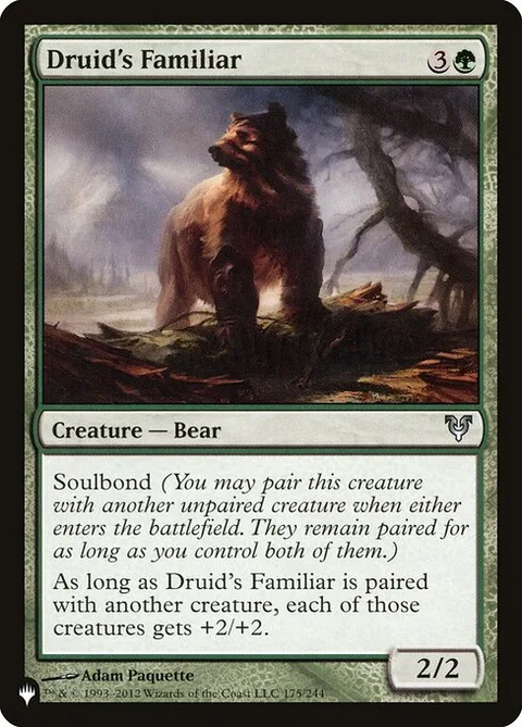 Druid's Familiar, carte AVR-175 de The List