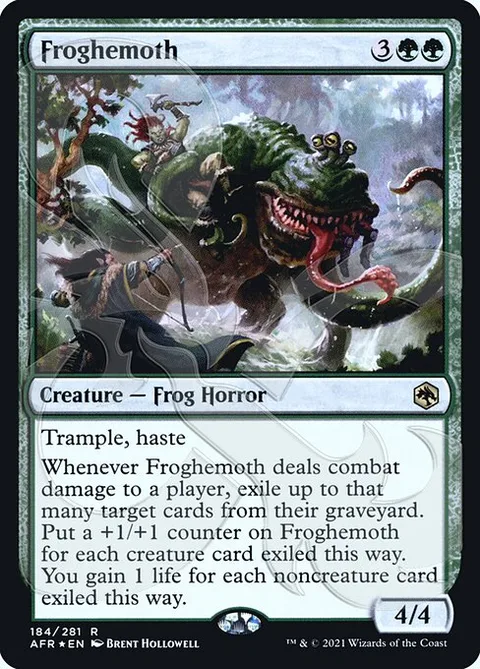 Froghemoth, carte 184a de Adventures in the Forgotten Realms Promos