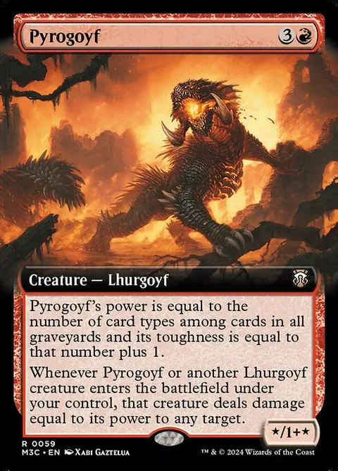 Pyrogoyf, card 59 from Modern Horizons 3 Commander