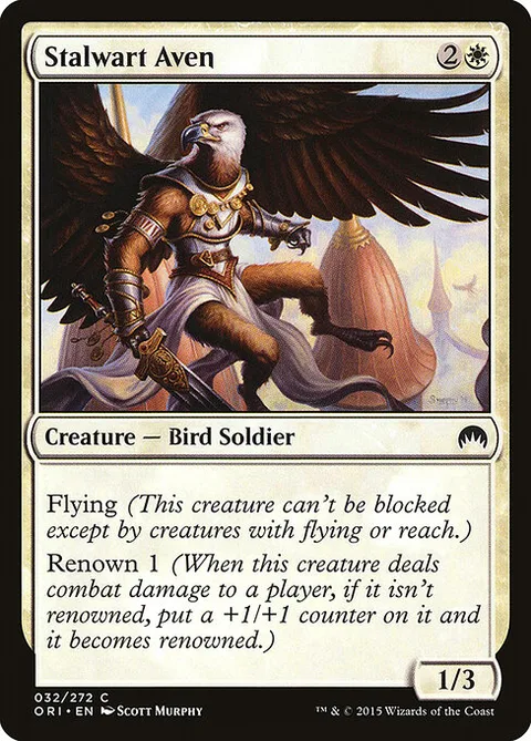 Stalwart Aven, card 32 from Magic Origins