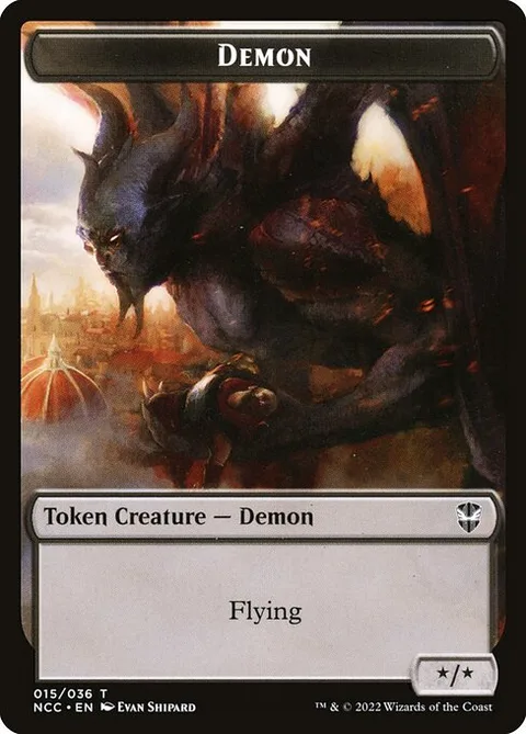 Demon, card 15 from New Capenna Commander Tokens