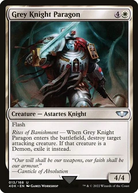 Grey Knight Paragon, carte 13 de Warhammer 40,000 Commander