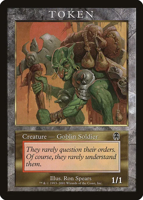 Goblin Soldier, carte 6 de Magic Player Rewards 2001