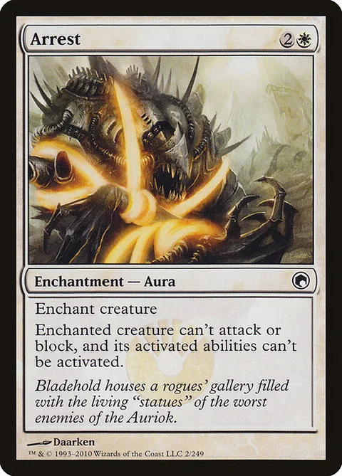 Arrest, card 2 from Scars of Mirrodin