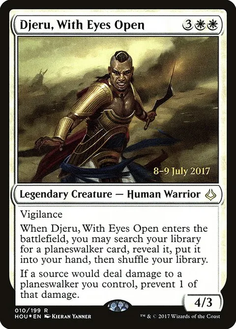 Djeru, With Eyes Open, carte 10s de Hour of Devastation Promos