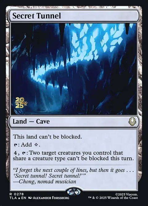 Secret Tunnel, card 278s from Avatar: The Last Airbender Promos