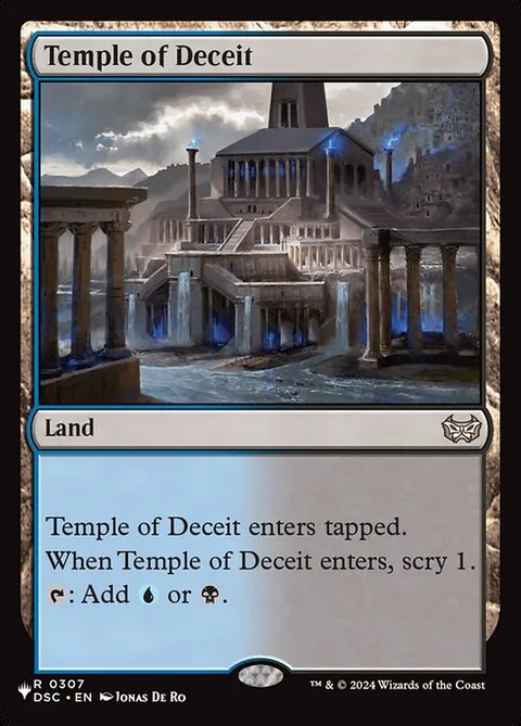 Temple of Deceit, card DSC-307 from The List