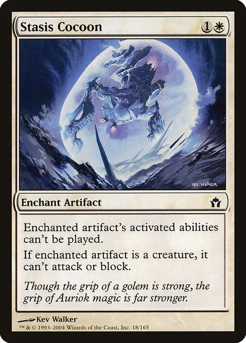 Stasis Cocoon, card 18 from Fifth Dawn