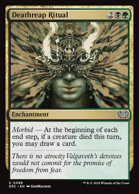 Deathreap Ritual, card 86 from Duskmourn: House of Horror Commander