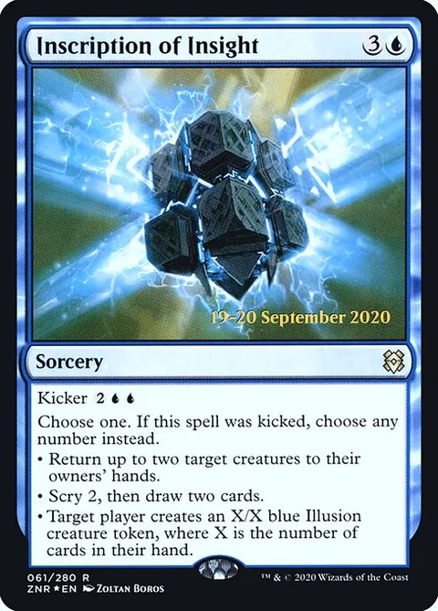 Inscription of Insight, card 61s from Zendikar Rising Promos