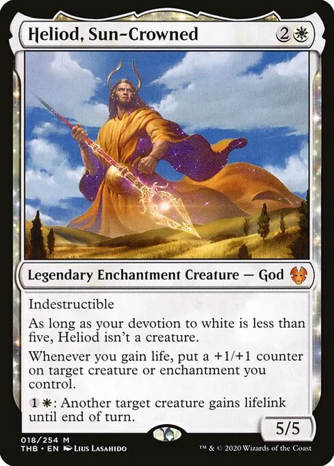 Heliod, Sun-Crowned, carte 18 de Theros Beyond Death