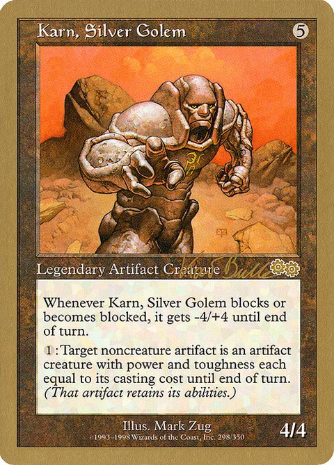 Karn, Silver Golem, card kb298 from World Championship Decks 1999