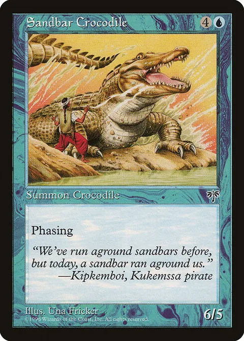 Sandbar Crocodile, card 88 from Mirage