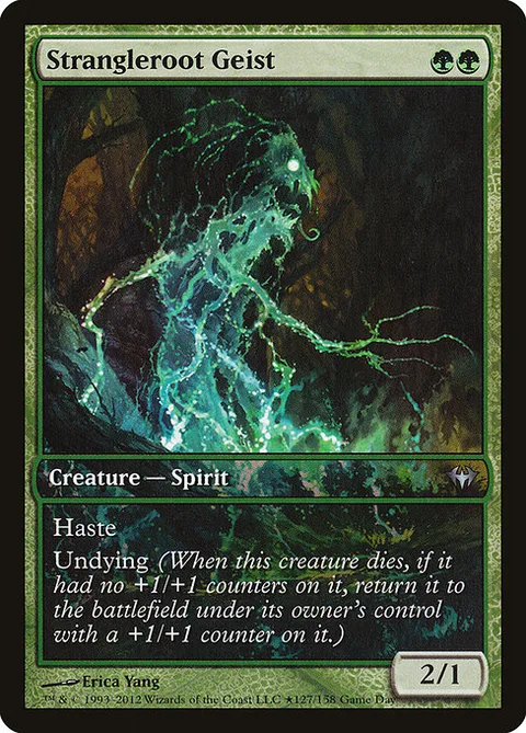 Strangleroot Geist, card 127 from Dark Ascension Promos